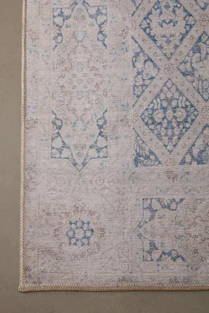 Kimmie Floral Printed Performance Rug