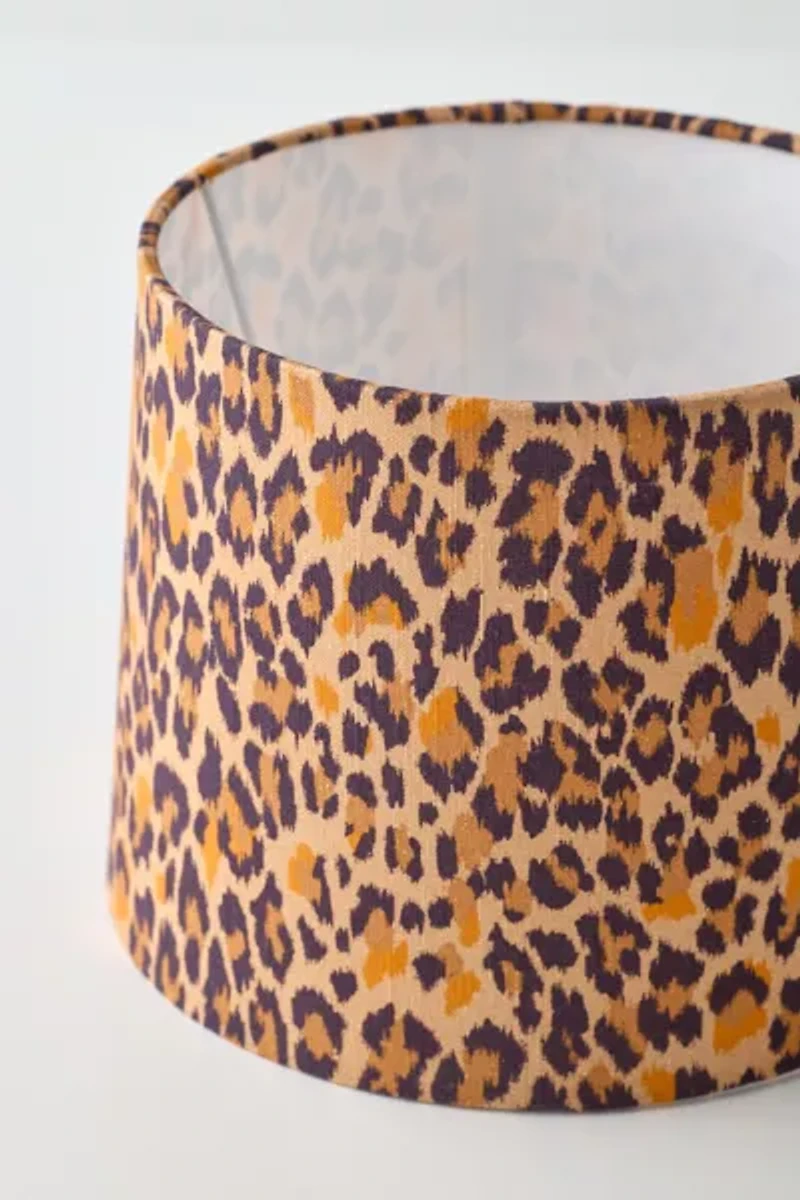 Leopard Print Drum Lamp Shade