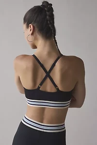 FILA Mika Stripe Crisscross Bra Top