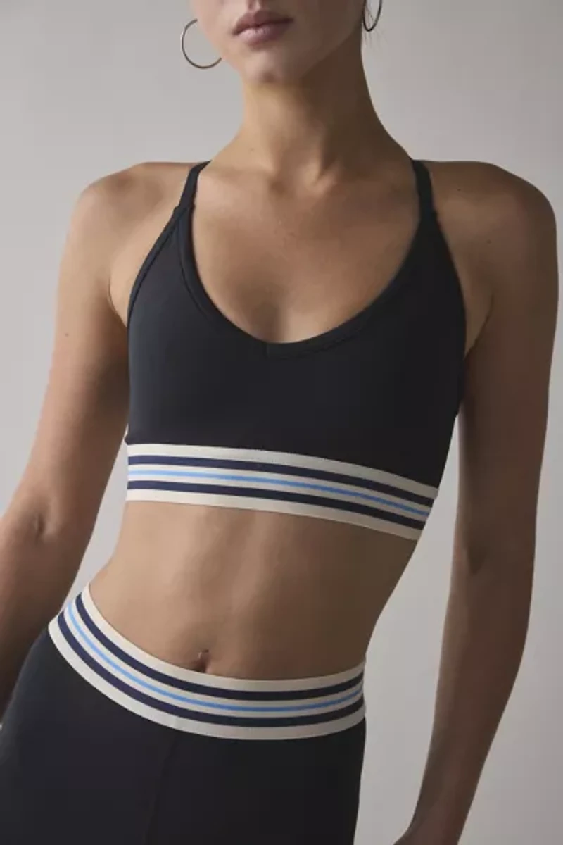 FILA Mika Stripe Crisscross Bra Top