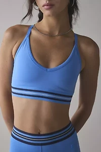 FILA Mika Stripe Crisscross Bra Top