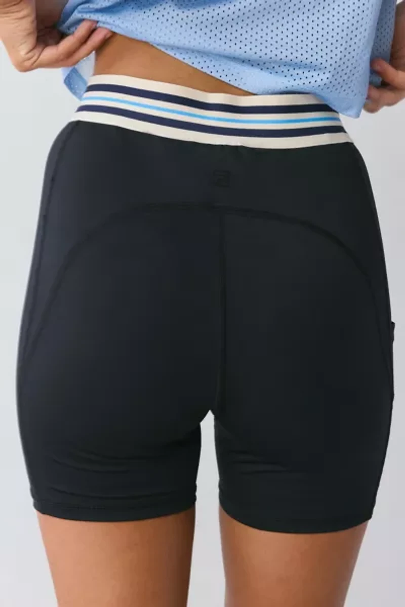 FILA Mika Stripe High-Rise Bike Short