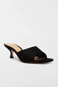 Schutz Dethalia Leather Heeled Mule