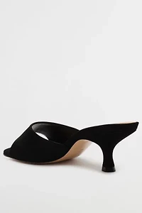 Schutz Dethalia Leather Heeled Mule