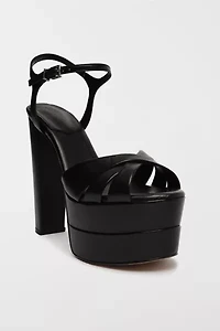 Schutz Leather High Platform Keefa Sandal