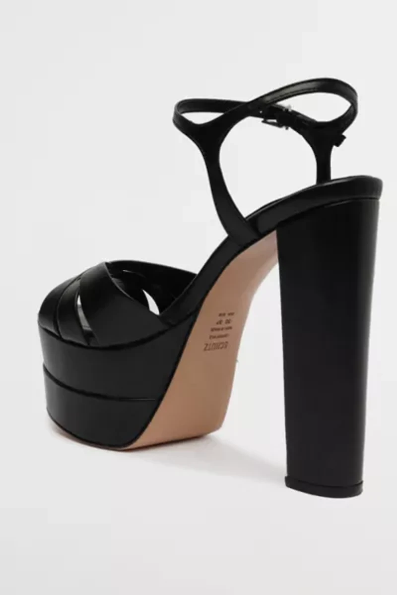Schutz Leather High Platform Keefa Sandal