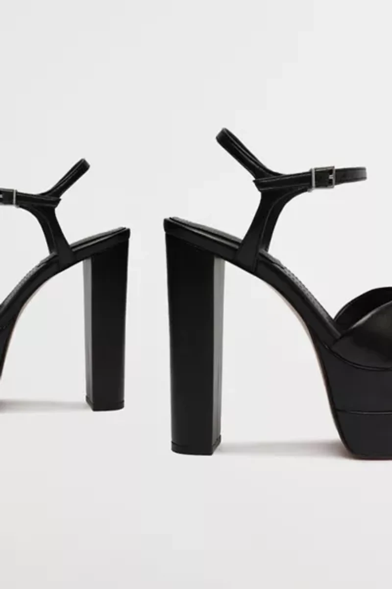 Schutz Leather High Platform Keefa Sandal