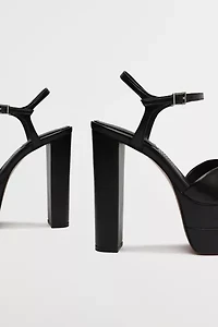 Schutz Leather High Platform Keefa Sandal