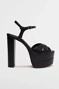 Schutz Leather High Platform Keefa Sandal