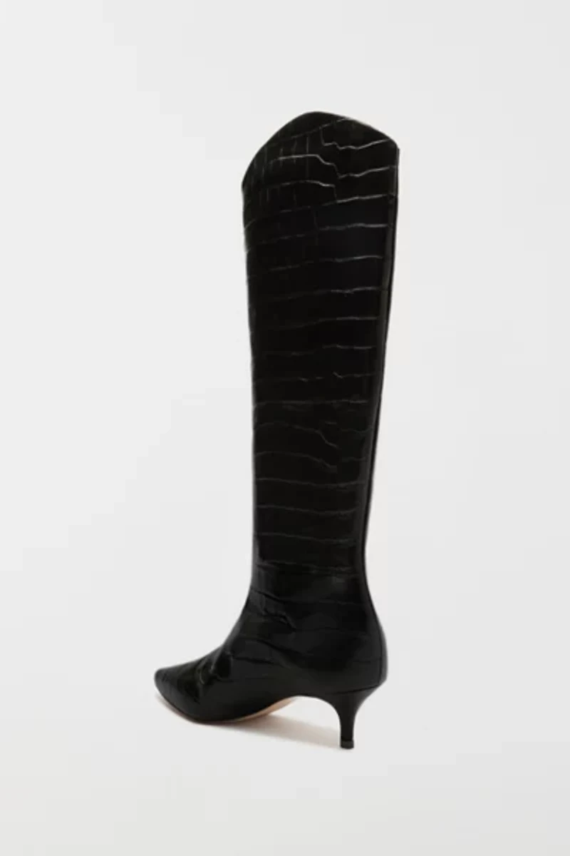 Schutz Maryana Leather Kitten Heel Boot