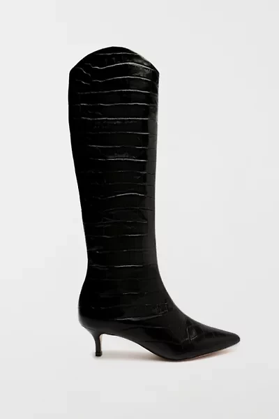 Schutz Maryana Leather Kitten Heel Boot