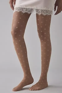 Sheer Polka Dot Tights
