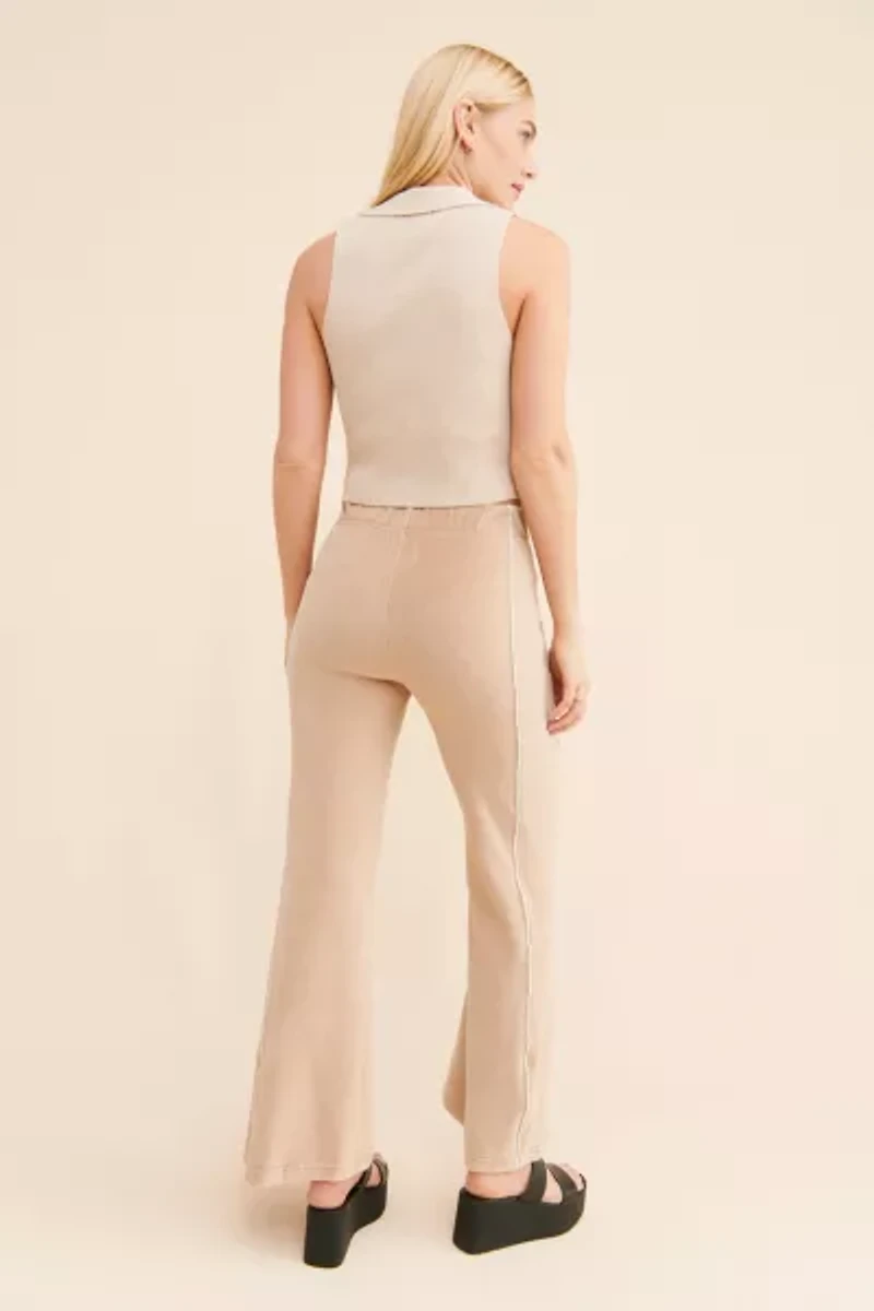 BDG Josie Velour Flare Pant