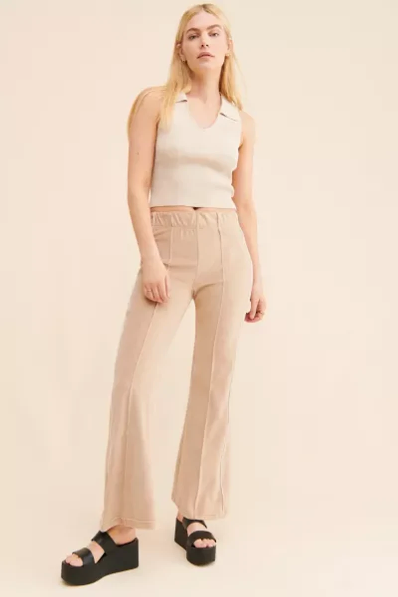 BDG Josie Velour Flare Pant