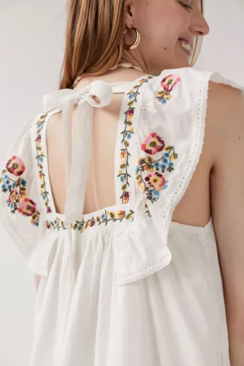 Embroidered Tunic Dress