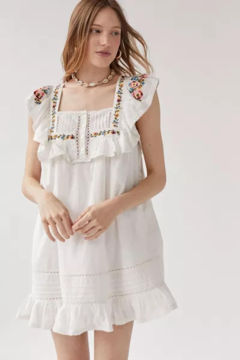 Embroidered Tunic Dress