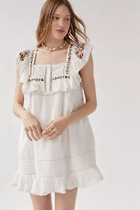 Embroidered Tunic Dress