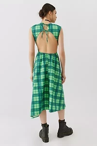 Avril Plaid Midi Dress