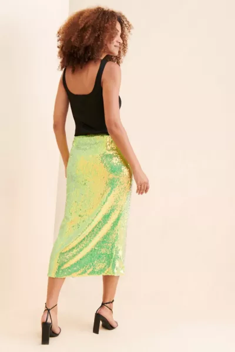 Glamorous Sequin Midi Skirt