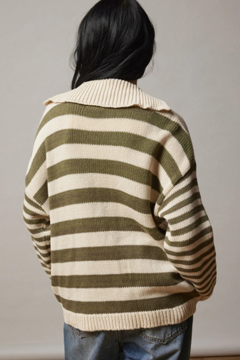 BDG Nicky Stripe Cardigan