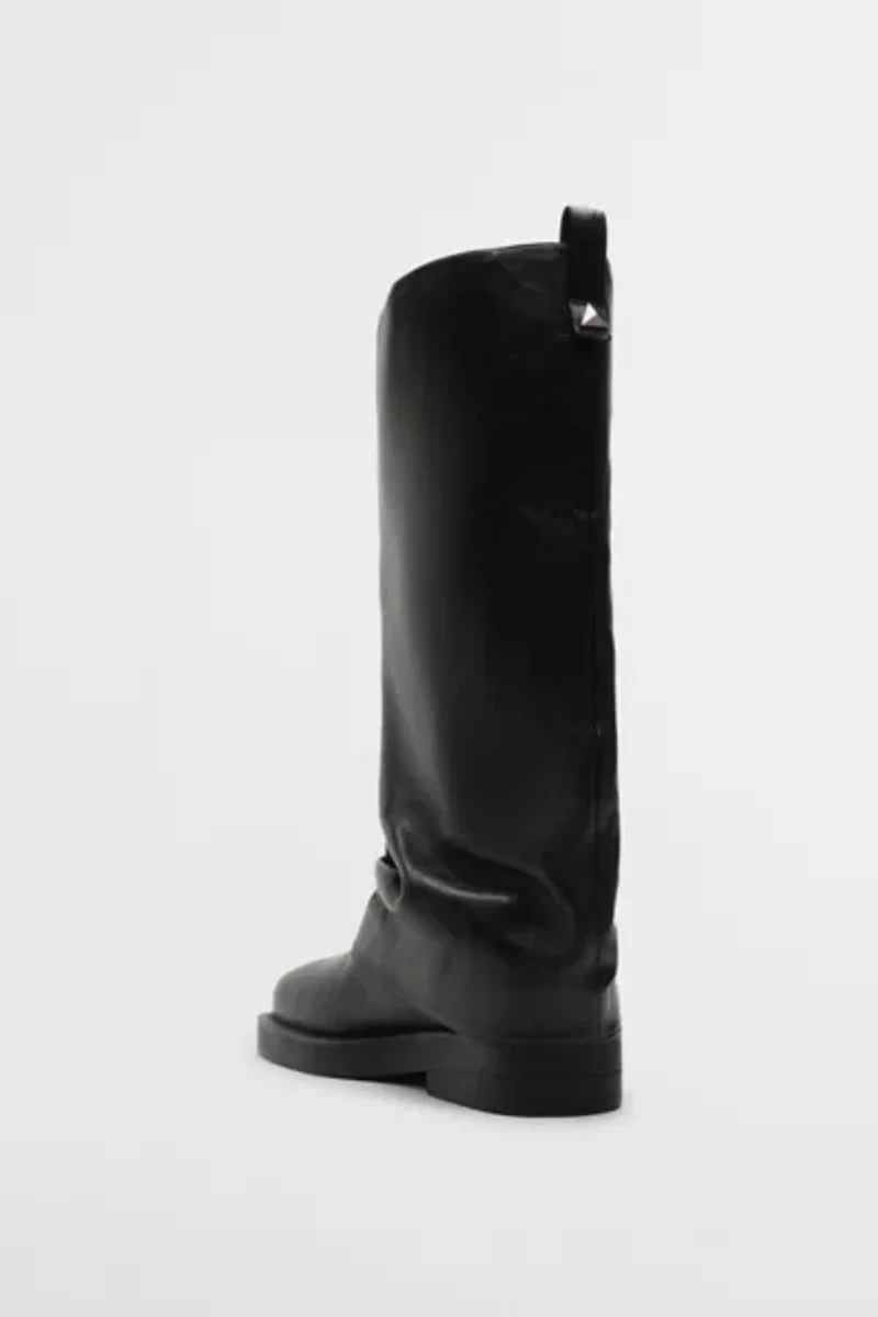 Schutz Leather Keira Foldover Boot