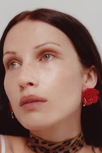 Tootsie Jewelry Siouxsie Pierced Rose Earrings