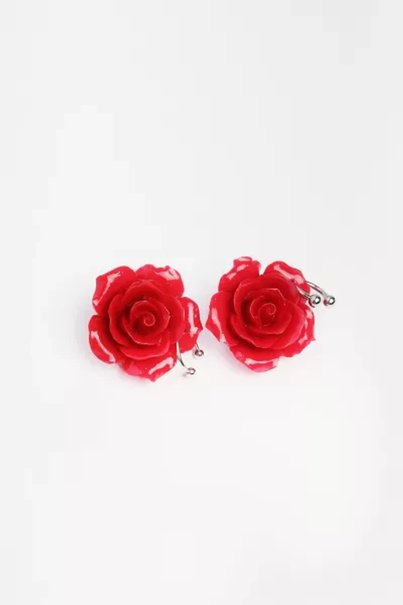 Tootsie Jewelry Siouxsie Pierced Rose Earrings