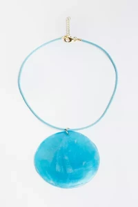 Tootsie Jewelry Aquamarine Shell Necklace