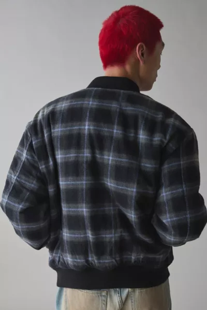 Diesel J-Saint Plaid Bomber Jacket