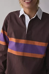 Gramicci Langdon Stripe Long Sleeve Rugby Shirt