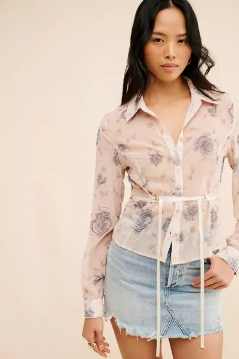 Motel Christabel Sheer Shirt