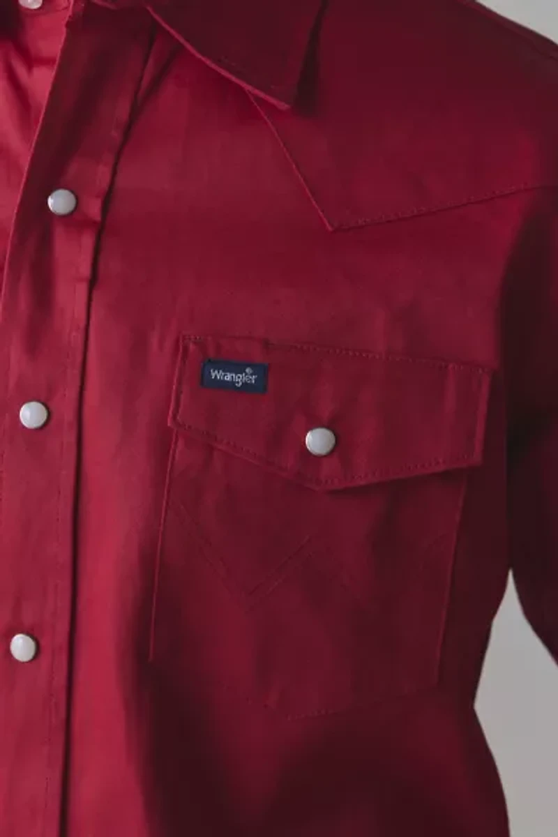 Wrangler Twill Western Work Shirt