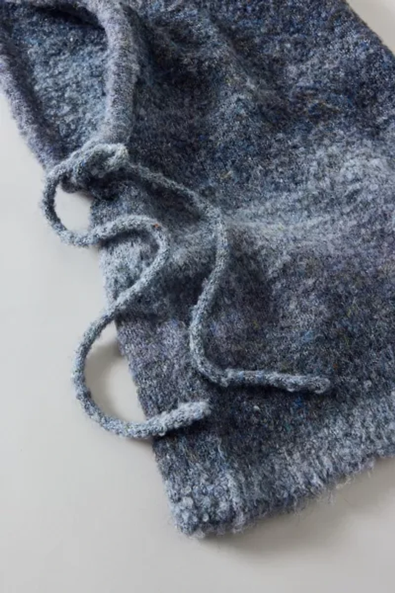Ombre Knit Adjustable Balaclava Hood
