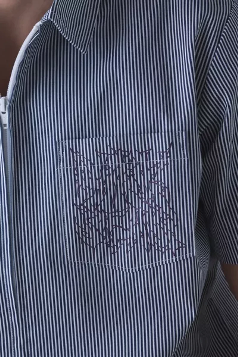 Dark Seas Nelson Graphic Print Woven Short Sleeve Shirt