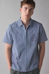 Dark Seas Nelson Graphic Print Woven Short Sleeve Shirt