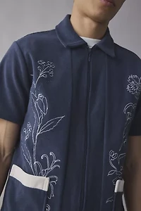 Dark Seas Jethro Embroidered Woven Shirt