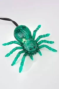 Green Spider 3ft Long Halloween Icicle Lights