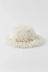 Oversized Faux Fur Bucket Hat