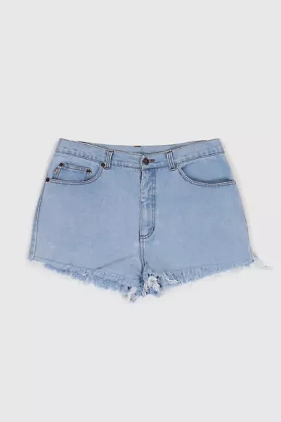 Vintage 90s Light Wash High Rise Distressed Shorts