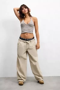 Out From Under Andi Halterneck Stripe Top