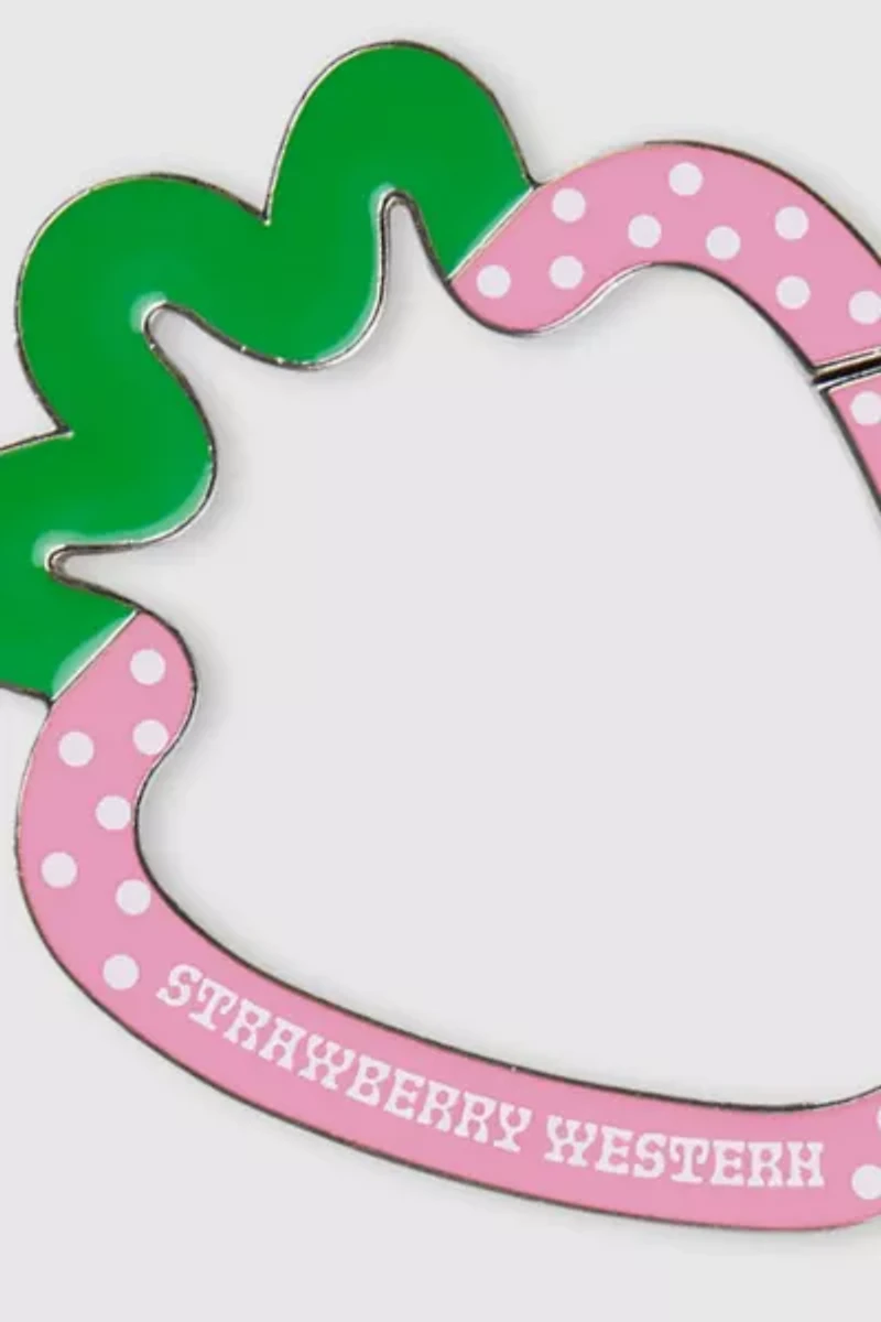 Strawberry Western Carabiner