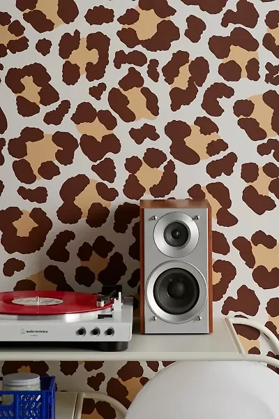 Avenie Leopard Print Removable Wallpaper