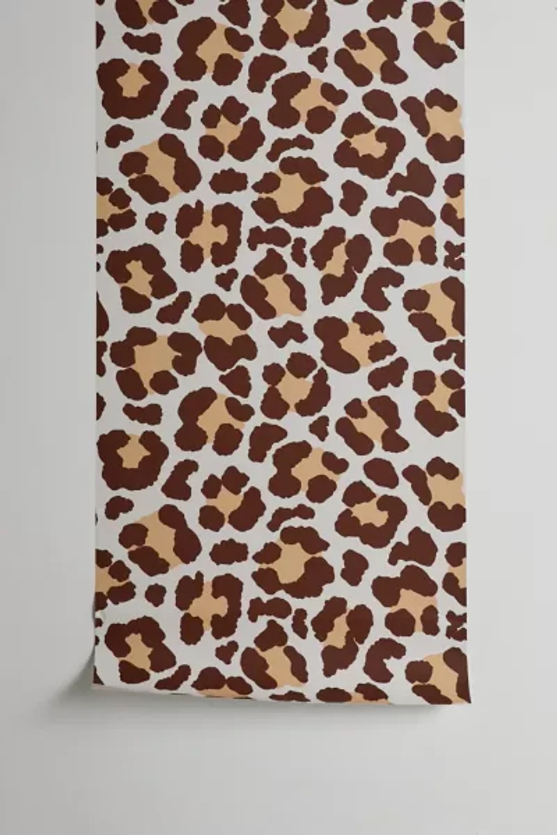 Avenie Leopard Print Removable Wallpaper