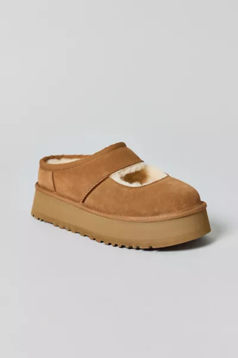 UGG Women's Bea Shearling Platform Mary Jane Shoe