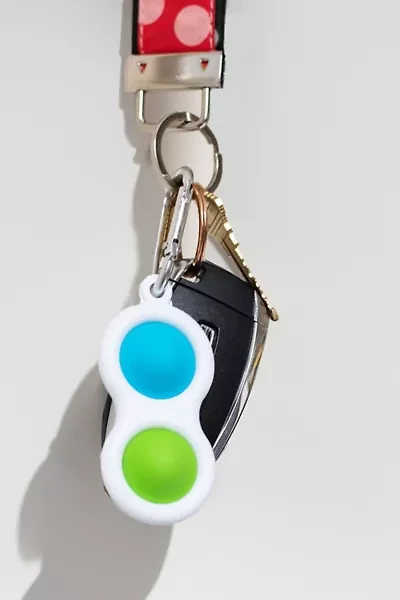 Pop Two Button Toy Keychain
