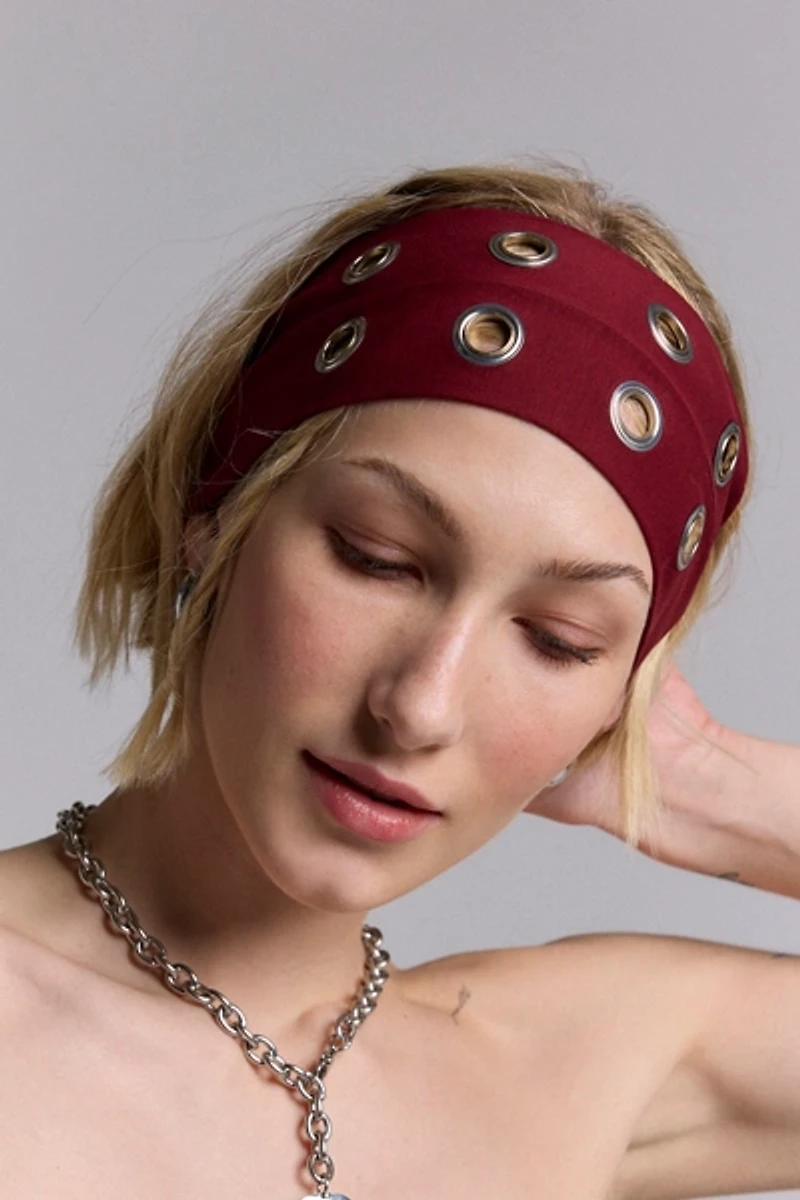 Grommet Soft And Stretchy Wide Head Band