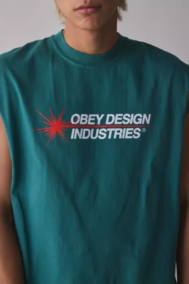 Obey UO Exclusive Industries Graphic Muscle Tee