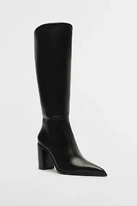 Schutz Mikki Up Block Knee-High Boot