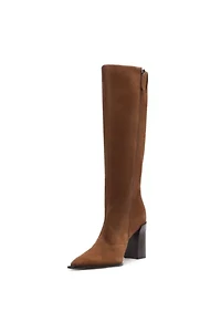Schutz Raffaela Up Knee-High Suede Boot