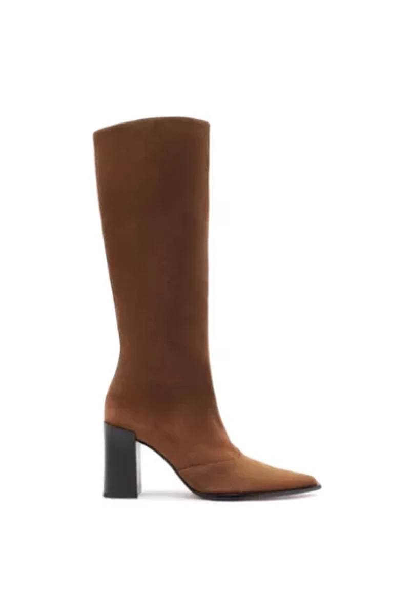 Schutz Raffaela Up Knee-High Suede Boot